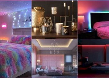 اضاءة غرف نوم رومانسية